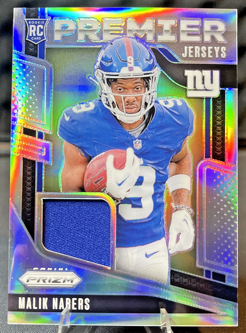 2024 Panini Prizm (RC) - Premier Jerseys Malik Nabers #PJ-MNS New York Giants