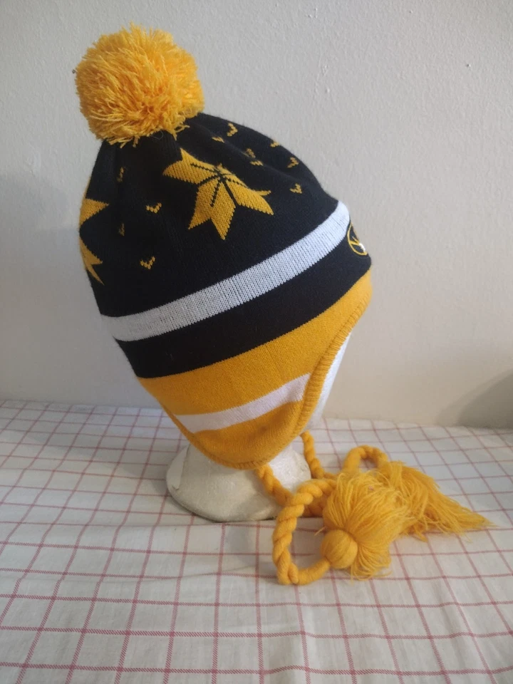 Missouri Mizzou Tigers Gorro Pom Invierno Gorra Sombrero Naranja Negro Hombre Mujer Tejido Foto 3 de 4