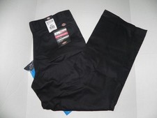 c7 Dickies 874F Classic Flex Original Fit Work Straight Leg Black Pants 38 x 34
