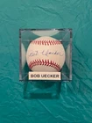 Phillies Bob Uecker Autographed Baseball with Cube