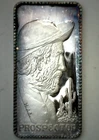 Vegabond Prospector Silver Art Bar Western Profiles of the West 1oz .999 Toning