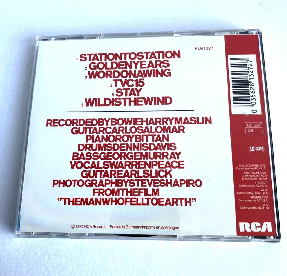 DAVID BOWIE - STATION TO STATION - RCA Records PD81327 - Bild 2 von 3