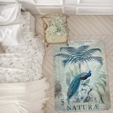 3D Blue Peacock ZHUA3006 Game Non Slip Rug Mat Photo Carpet Andrea haase Zoe