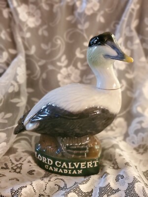 Lord Calvert Common Eider Duck Canadian Whiskey Decanter #4 1980