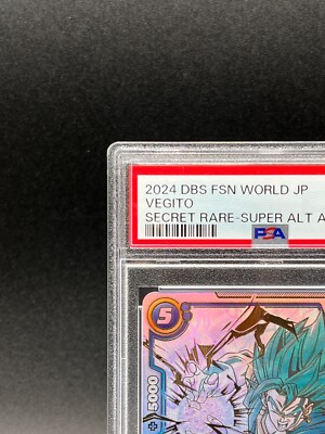 PSA 10 Vegito FB02-139 SCR Dragon Ball Fusion World Blazing