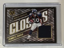 2017 Panini Vertex Football Terrell Davis Material Card 42 /49 HOF