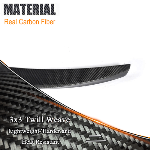 For Benz C253 GLC250 GLC300 GLC43 AMG REAL CARBON Rear Trunk Spoiler Boot Wing - Picture 9 of 12