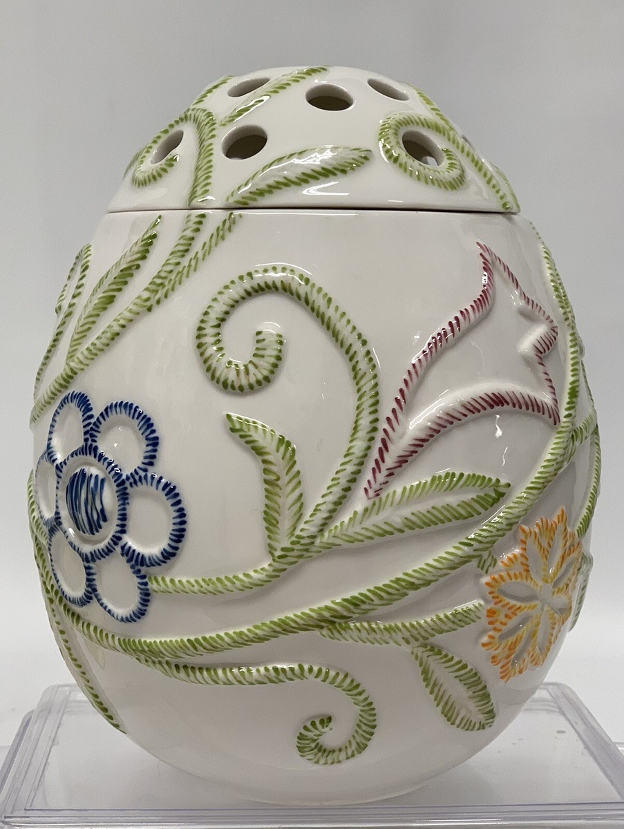 Villeroy Boch Romantic Spring Easter Egg Lidded Vase No Box