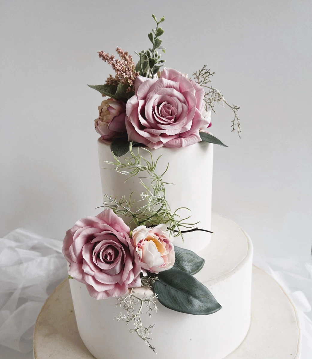 Artificial Flower Wedding Cake Topper Best Flower Site