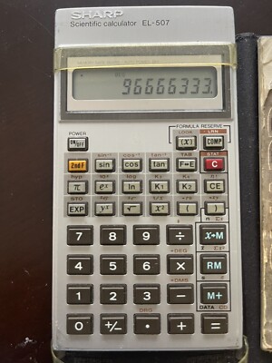 Sharp EL-507 Scientific Calculator W/ Fresh Batteries