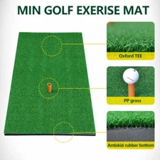 Indoor Golf Practice Grass Mat Backyard Training Hitting Pad Outdoor Fairway Mat