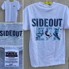 Vintage Sideout Sub Transit EFX T Shirt Surf Skateboard Skate Snowboard Size S