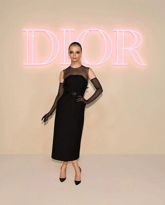 Christian Dior Black Dress F 40 | eBay