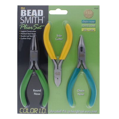 Beadsmith Economy Zangen Set 3-teilig Acryl bunt