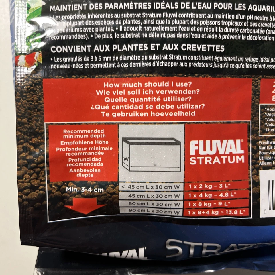 Fluval STRATO Peces Camarones Acuario SUSTRATO Grava Crecimiento de Plantas Acuáticas: 4.4 Lb Foto 4 de 4