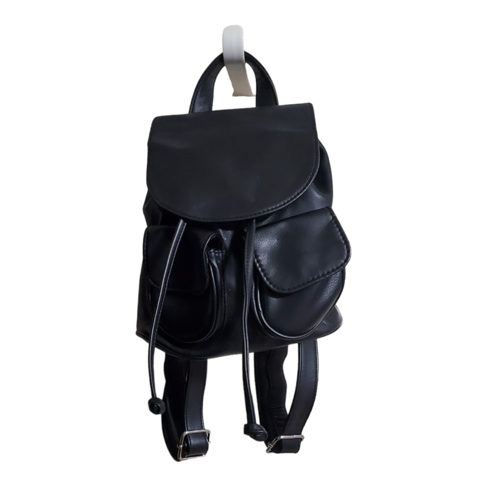 Wild Fable Mini Drawstring Backpack Handbag Black… - image 2