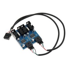 9Pin USB Header Male 1 To 4 Female Extension Splitter Cable 9p Port Multiplier