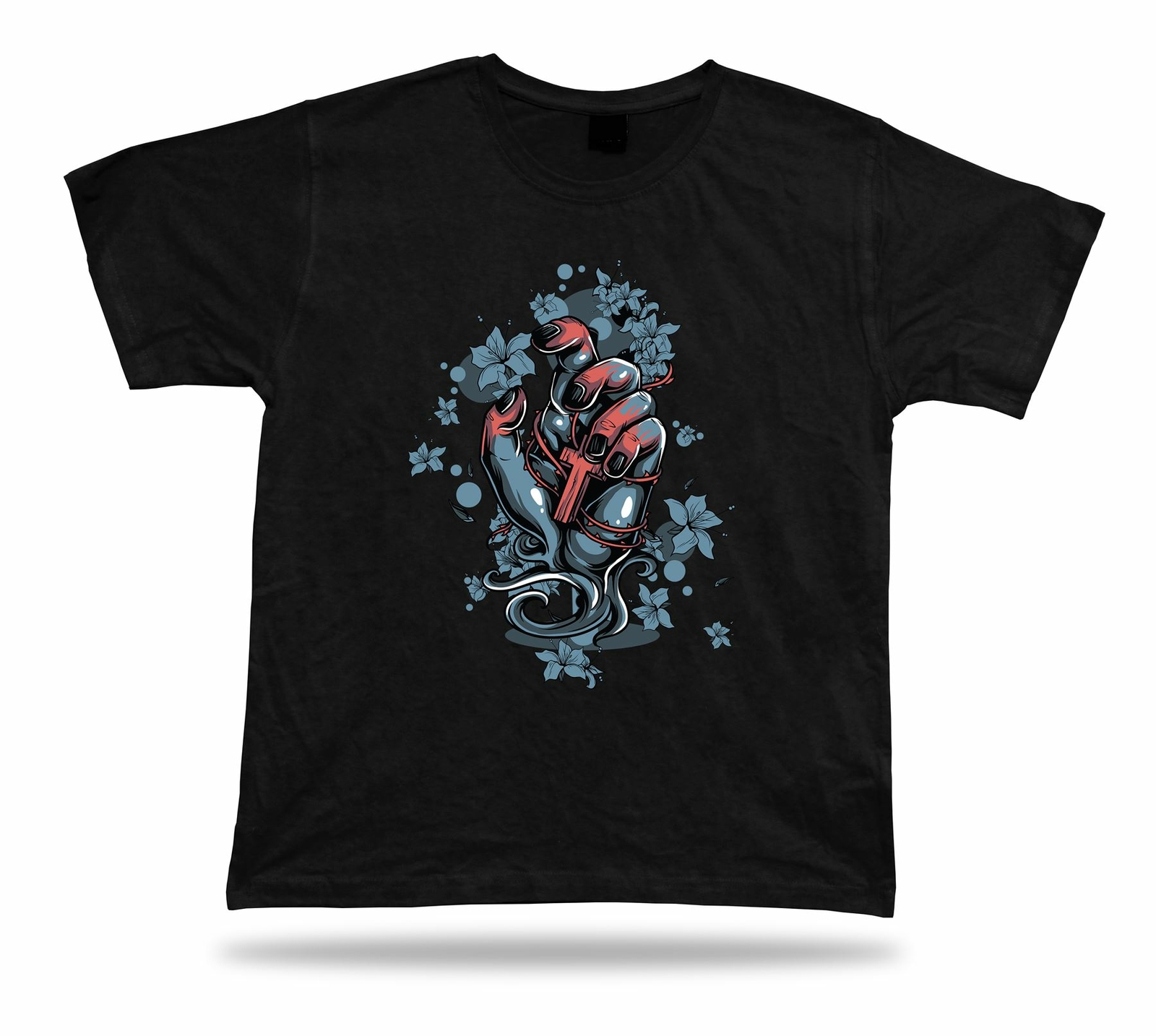 Thorn Rosary in the Hand Floral design unique idea stylish modern gift apparel