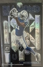 2022 Panini Donruss Optic - Diamond Hands #DH-13 Michael Pittman Jr. Blue PRIZM