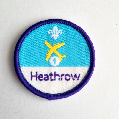 UK Scouts Air Activities Stage 1 Badge (altes Design - gesponsert von Heathrow)