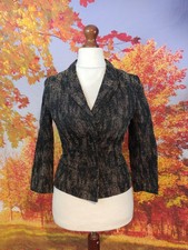 Hobbs London Flax Linen Cotton Blend Jacket. Uk Women's Size 8