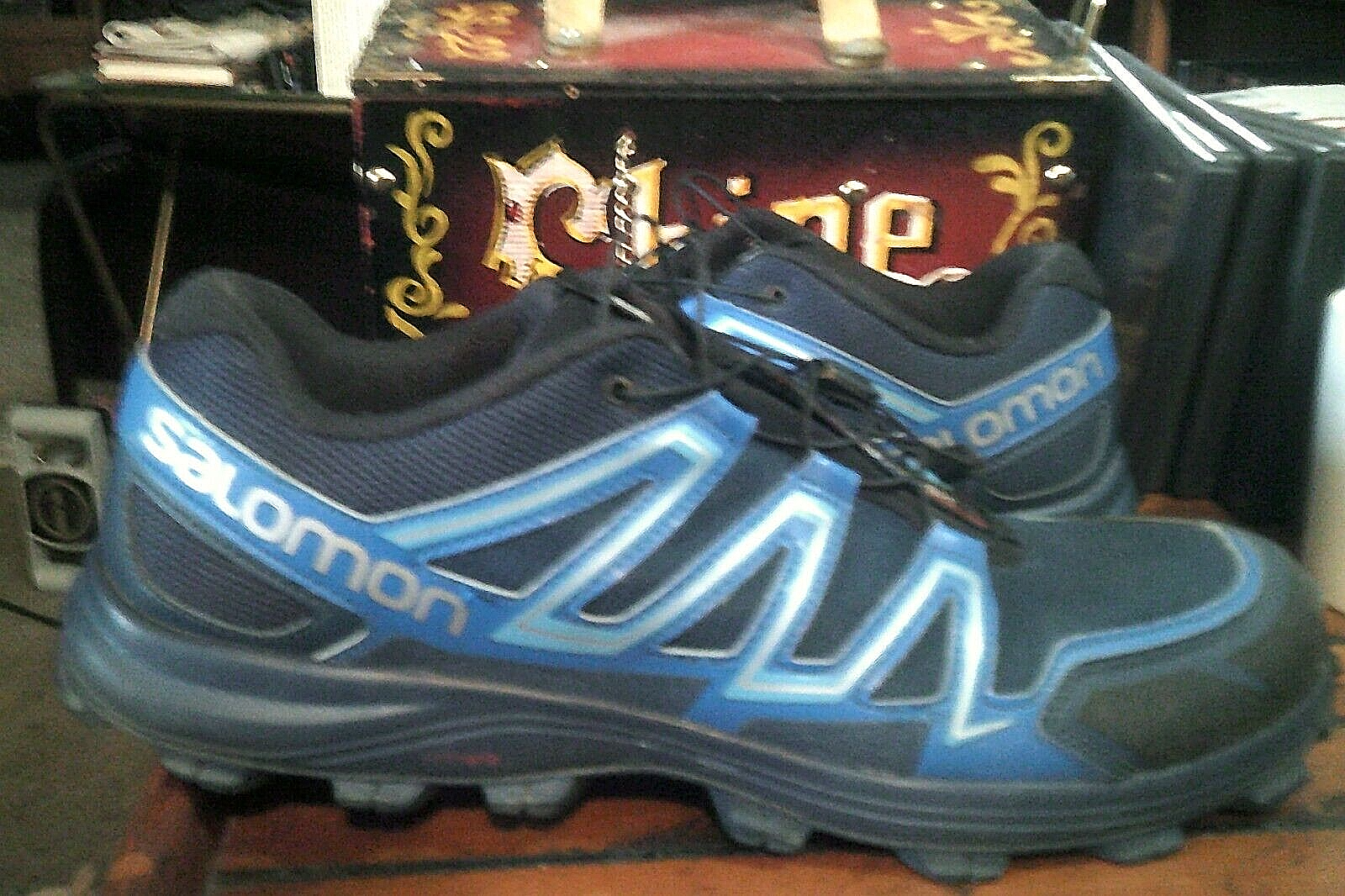 Scarpe da trekking Salomon SpeedTrak Trail da uomo taglia US 13 blu sneakers