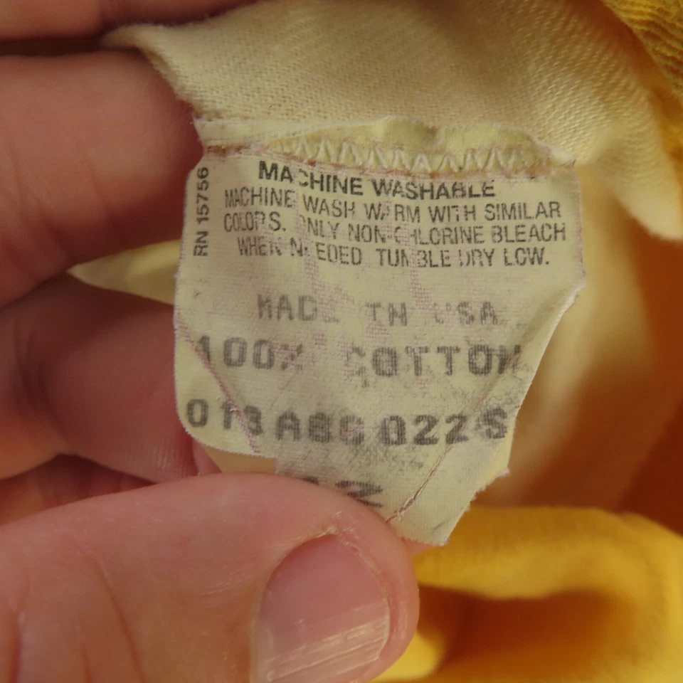 Pantalones Cortos Duck Head Para Hombre 38 Amarillo Plisado Algodón Golf Sarga EE. UU. De Colección Foto 4 de 4