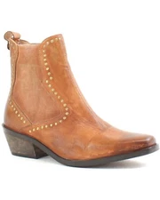 Roan by Bed Stu Cliffhanger Boots Almond Leather Bootie 7 7.5 8 8.5 9 9.5