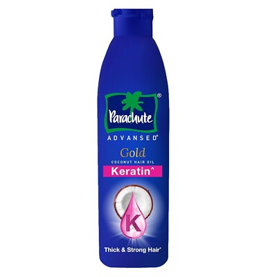 Parachute Advansed Gold Keratin Coconut Hair Oil Thick & Smooth Hair| 300ml