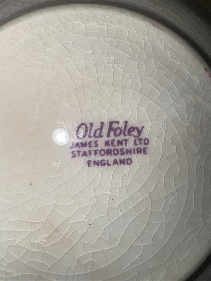old foley james kent ltd staffordshire england Bowl eBay