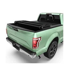 LEDKINGDOMUS Soft Tri-Fold Truck Bed Tonneau Cover Fits for F150 F-150 2...