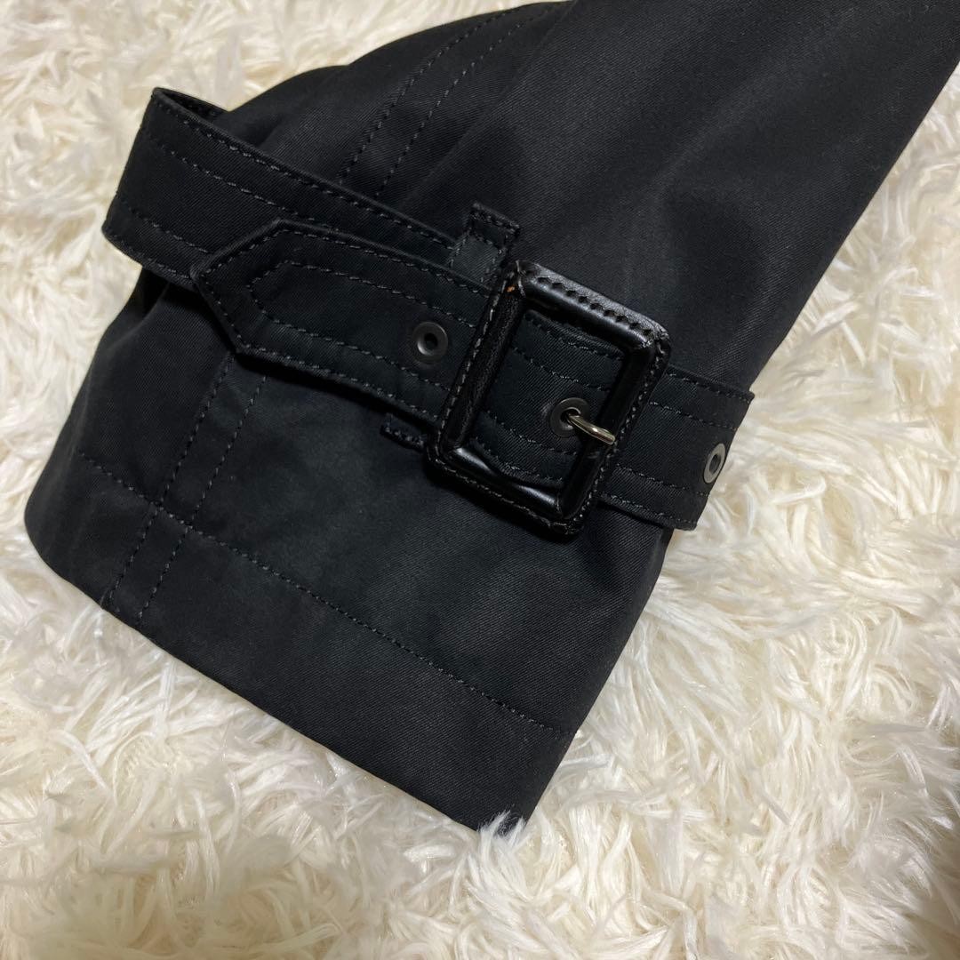 Burberry Black Label Trench Coat with Removable Liner Black Size M Vintage Men's thumbnail 23