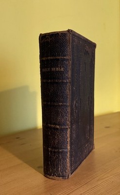 1864 Antike Heilige Bibel KJV Eyre Spottiswoode Leder gebunden vergoldete Kanten London