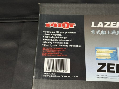 PILOT OK Model Laser Cut Kit Series ZERO E (Zero Fighter Model 22) Made in Japan - Picture 8 of 15