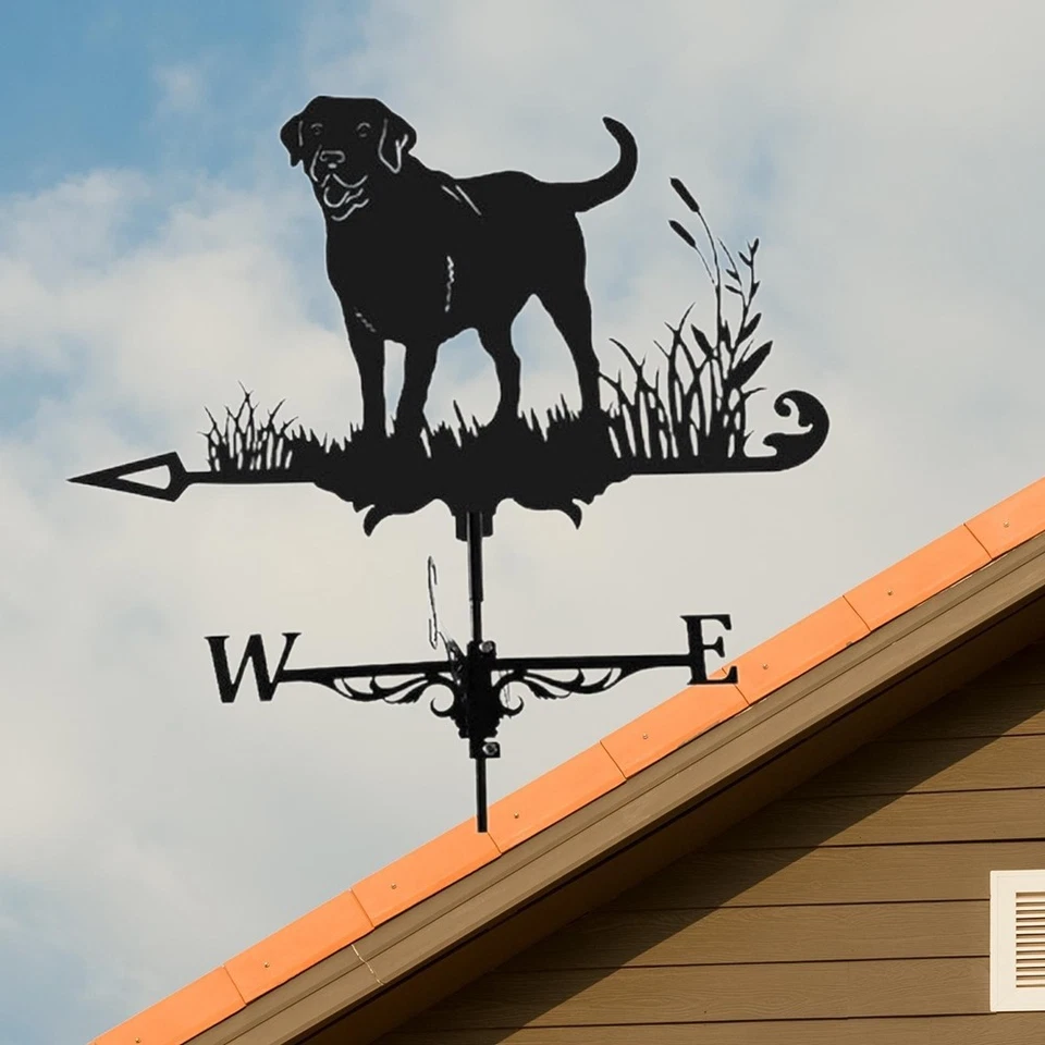 Decor Yard Farm Vane Garden Bracket Roof Black Outdoor Weather Weathervane θ - Image 4 of 4