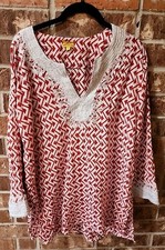 Roberta Roller Rabbit Red and White Geometric...