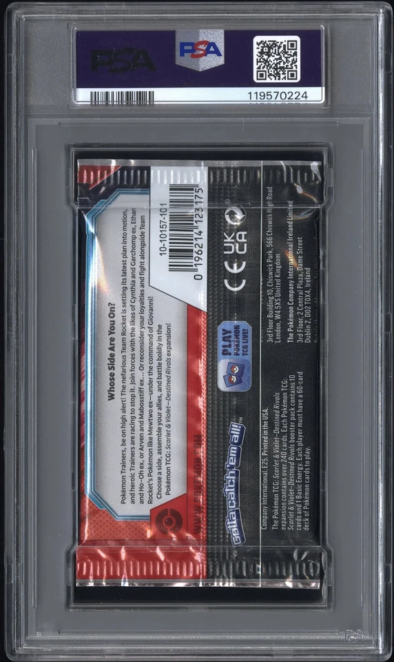 PSA 8 - Destined Rivals (Team Rocket Art) SV Foil Pack - Pokemon - Image 2 of 4