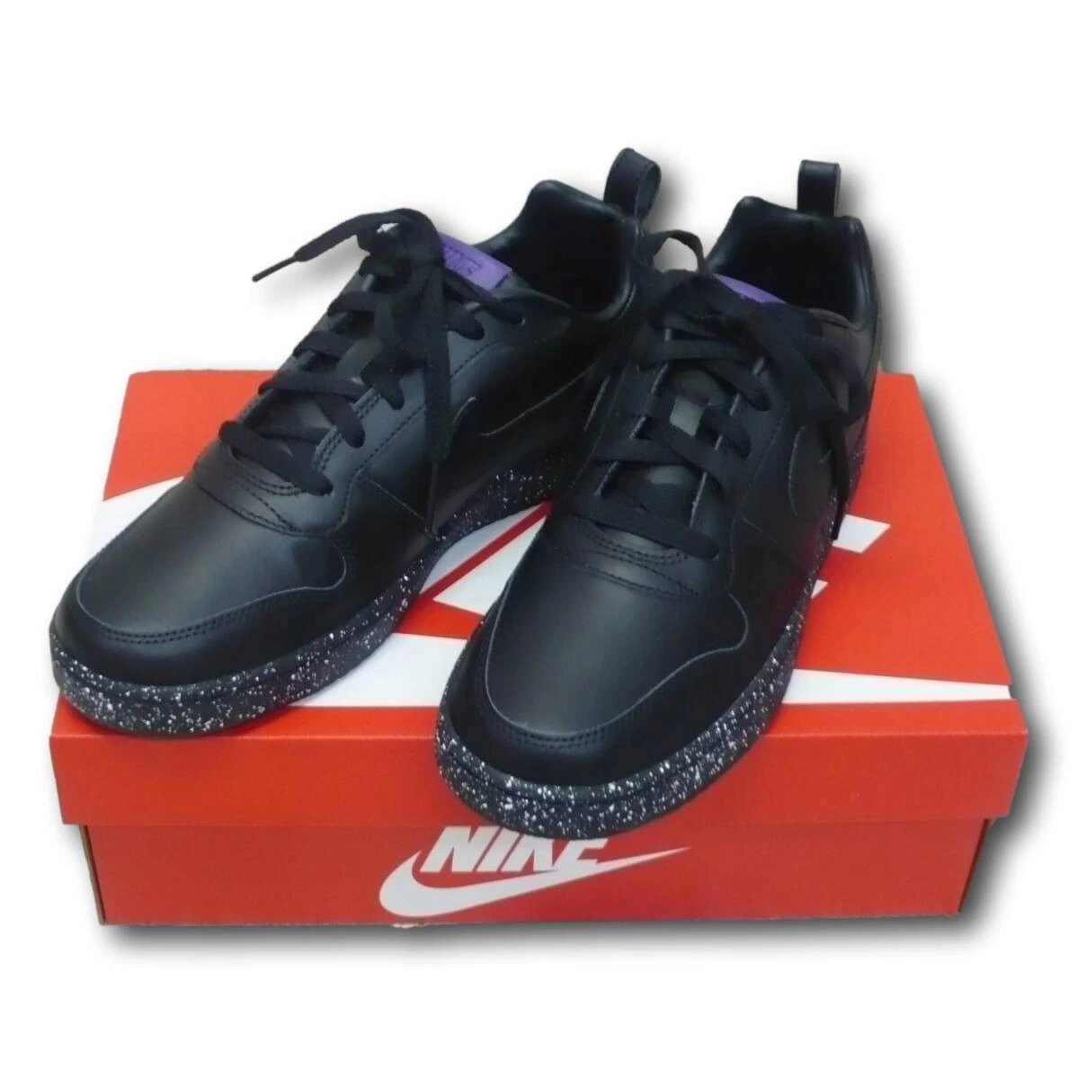 NIKE Sneakers basse uomo 9.0US cappotto nero Barlow abbigliamento quotidiano nero