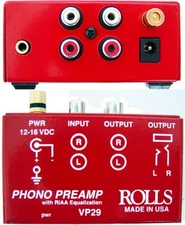 Rolls VP29 Vinyl Turntable Phono Preamp