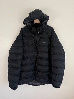 Rab Jacke Gr. XXL Herren schwarz Axion Pro Daunen Puffer Mantel Feder Kapuze Pertex