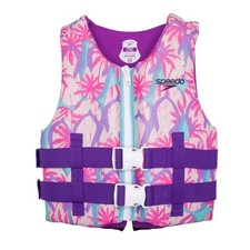 Speedo Junior Life Jacket Vest in Purple  Pink, 50-90 lbs
