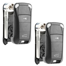 2 Remote Shell Case Pad Replacement No Electronics For Porsche 2b (KR55WK45032)