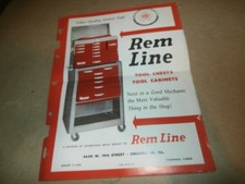 Vintage 1960 Rem Line Tool Chest Cabinets Bro...