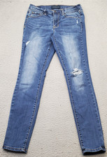 Aeropostale Jegging Jeans Womens 6 Blue Denim High-Waisted Distressed Skinny Leg