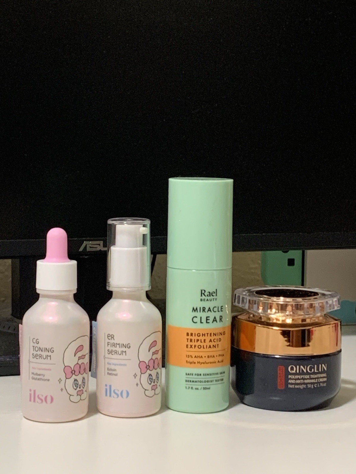 Lote de 4 artículos para el cuidado de la piel de belleza coreana, tamaño completo