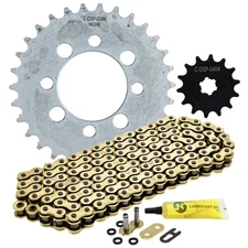 NICHE Sprocket Chain Set for Kawasaki Z125 Pro 14/30 Tooth 420 X-Ring Front Rear