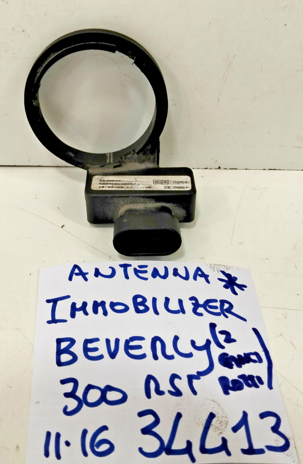 ANTENNA IMMOBILIZER PIAGGIO BEVERLY 300 RST 2011 2016 VEDI📷 2 GANCI ROTTI