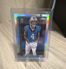 Topps Chrome Refractor Rookie Tetairoa McMillan #326 Carolina Panthers NFL 2025
