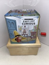 Curious George Jack-in-The-Box - Retro Musical Toy for Kids Excellent Clean