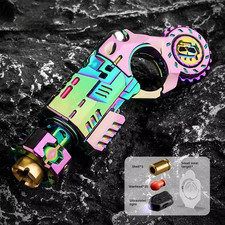Metal Fidget Toy Gun Mini Launcher Shell Ejecting Spinner Ring EDC Stress Relief